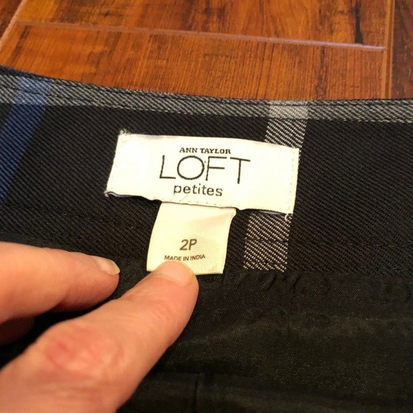 ANN TAYLOR LOFT Plaid Pleat Skirt - Picture 5 of 6